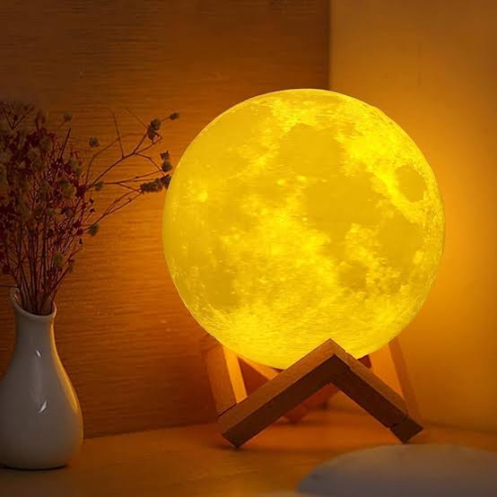 Full Moon Pink Himalayan Salt Lamp