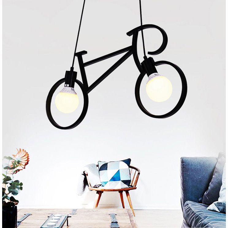 Bicycle Shaped Pendant Light