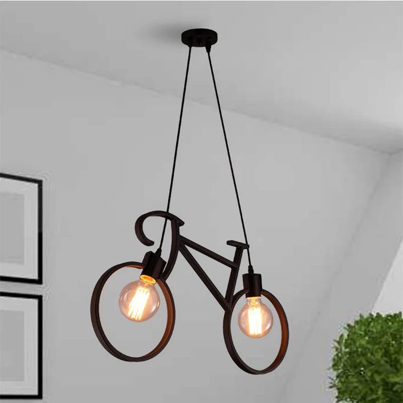 Bicycle Shaped Pendant Light